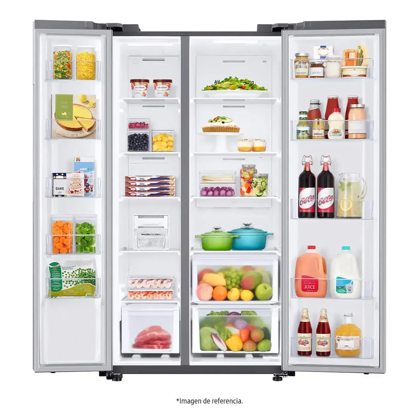 Nevecón SAMSUNG Side by Side 647 Litros RS23T5B00S9/CO Inox