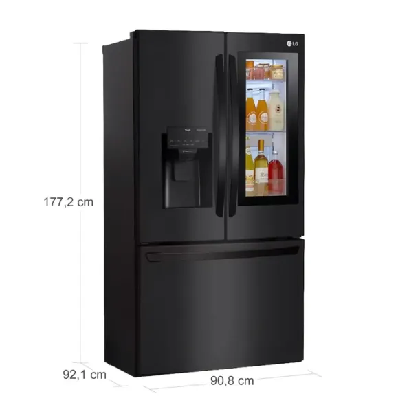 Nevecón LG InstaView Tipo Europeo 785 Litros Brutos GM78SXT Negro