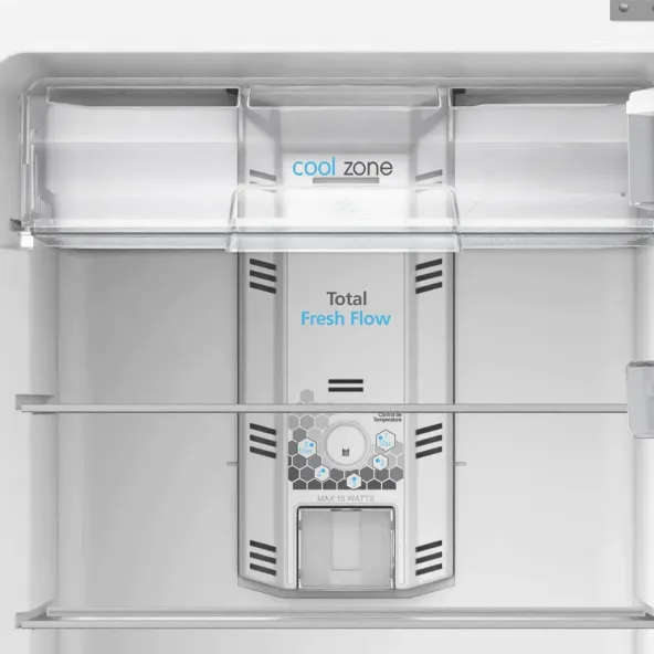 Nevera MABE No Frost Congelador Superior 394 Litros RMP415GCG Negro Grafito