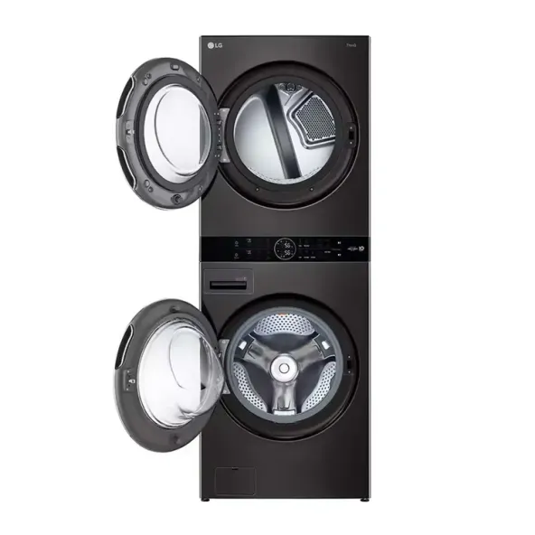 LG WashTower - Lavadora 25Kg & secado 22Kg - AI - color Negro