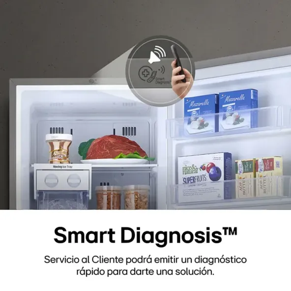 Nevera LG No Frost Congelador Superior 374 Litros VT38KPM Negro