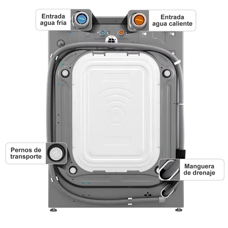 Lavadora LG Carga frontal 22 KG WM22VV26R