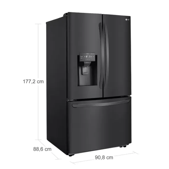 Nevecon LG Tipo Europeo 793 Litros GM78SGT Negro