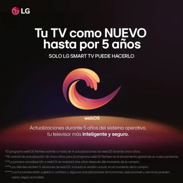 TV LG 75"  75NANO80 4K-UHD NanoCell Smart TV Con IA