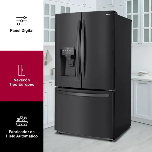 Nevecon LG Tipo Europeo 793 Litros GM78SGT Negro