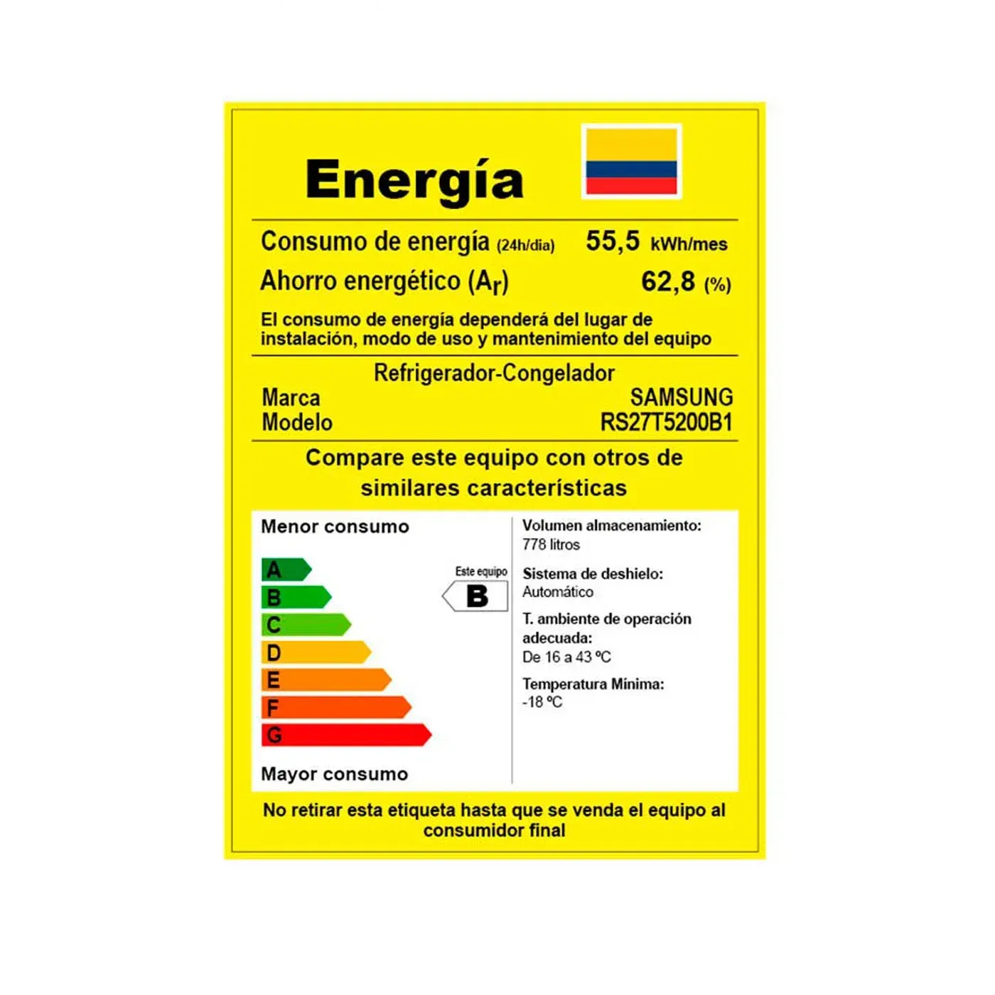 Nevecón SAMSUNG Side by Side 778 Litros RS27T5200B1/CO Grafito