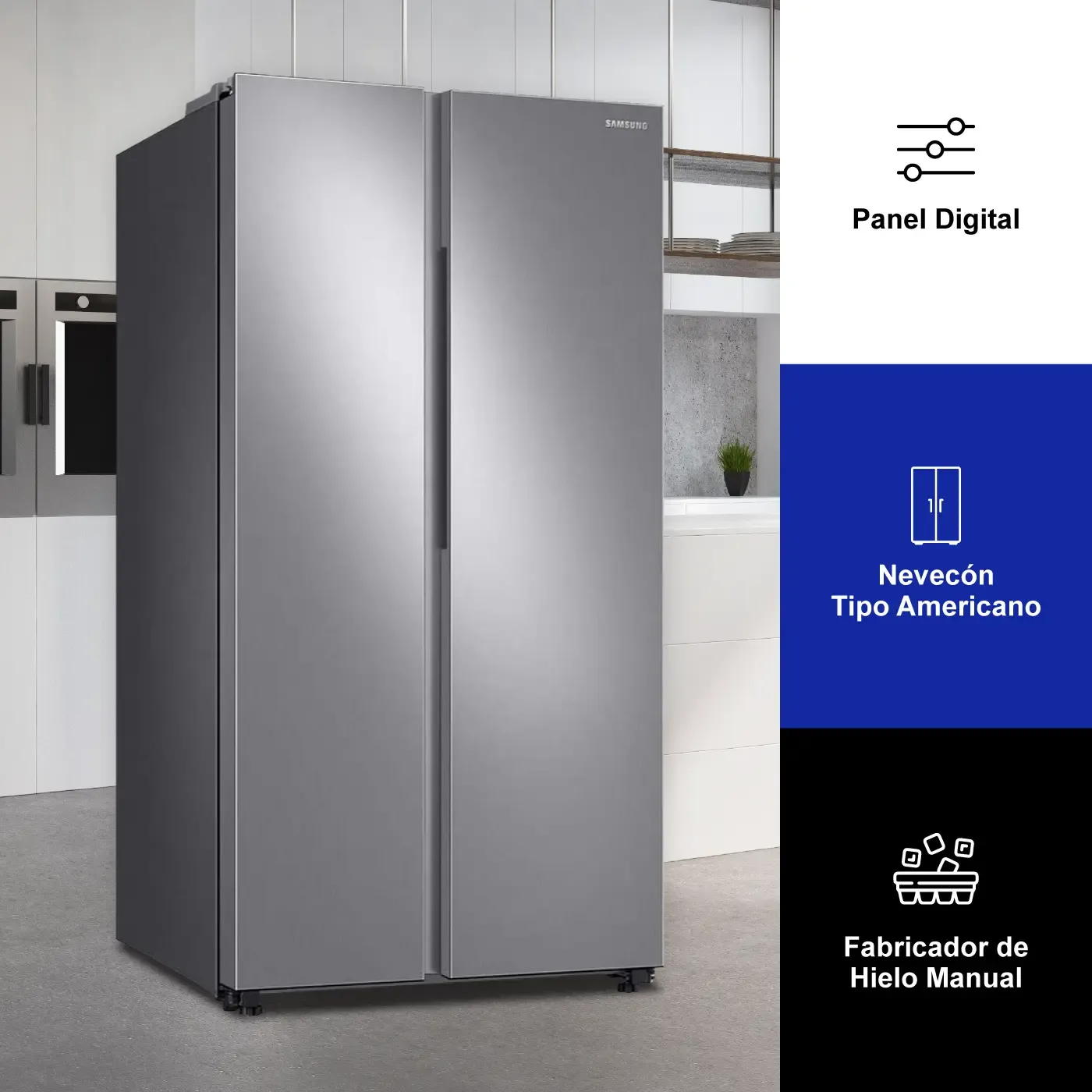 Nevecón SAMSUNG Side by Side 647 Litros RS23T5B00S9/CO Inox