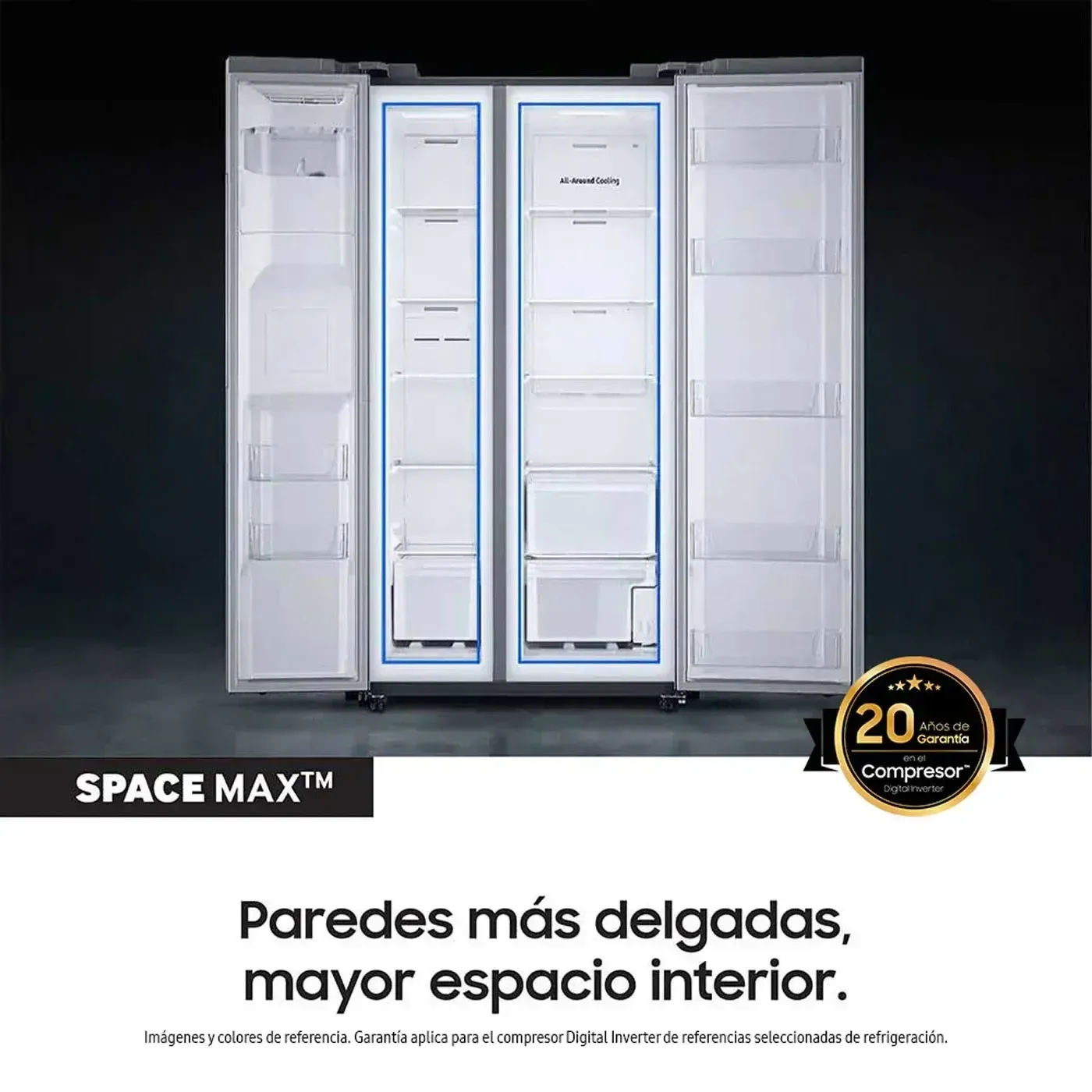 Nevecón SAMSUNG Side by Side 778 Litros RS27T5200B1/CO Grafito