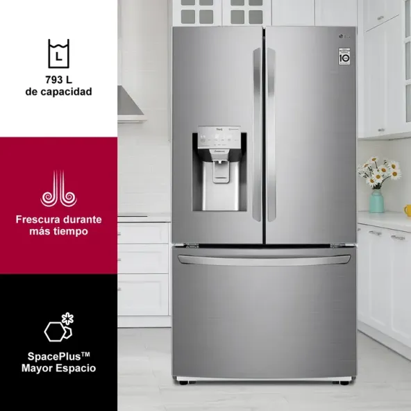 Nevecon LG Tipo Europeo 793 Litros GM78SGP Gris