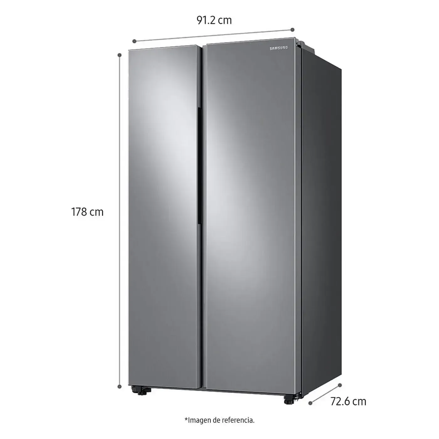 Nevecón SAMSUNG Side by Side 647 Litros RS23T5B00S9/CO Inox