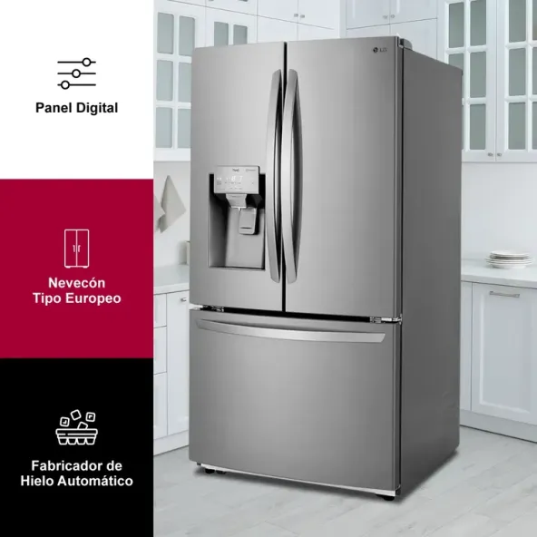 Nevecon LG Tipo Europeo 793 Litros GM78SGP Gris